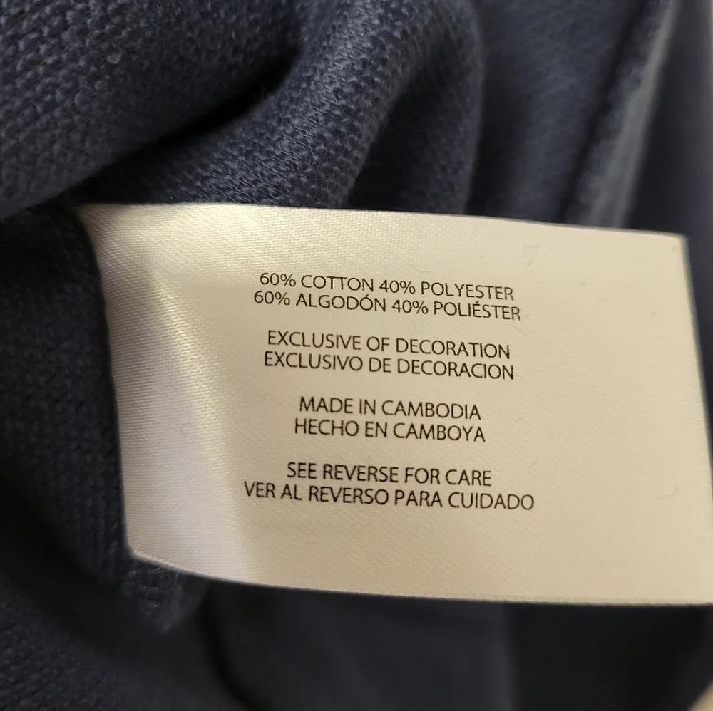 Banana Republic Waffle Knit Crew Neck Sweater Blue XL